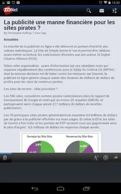 ZDNet France android App screenshot 1