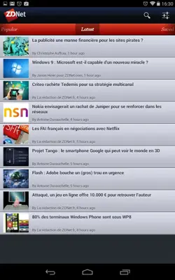 ZDNet France android App screenshot 2