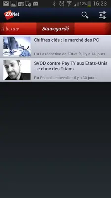 ZDNet France android App screenshot 3